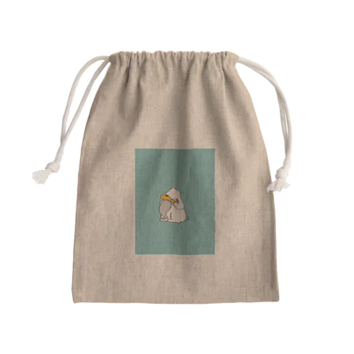 しろくまさんと、あざらしくん。 Mini Drawstring Bag