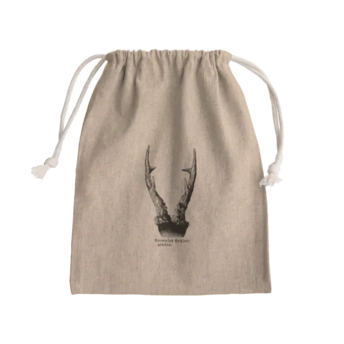 鹿の角 Mini Drawstring Bag