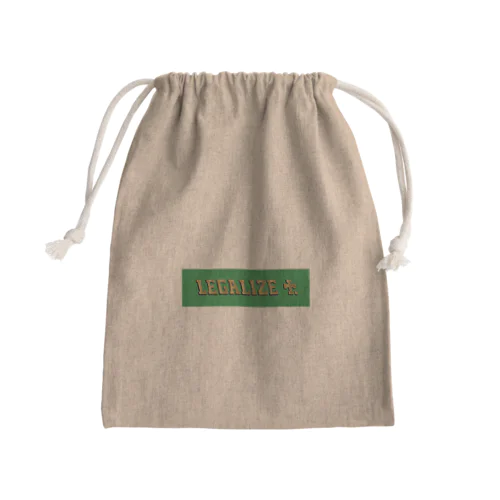 ボックスロゴ Mini Drawstring Bag