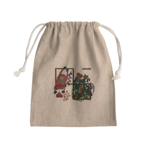 カエルたんが闇堕ち Mini Drawstring Bag