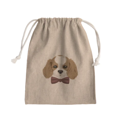 キャバリアpuppy Mini Drawstring Bag