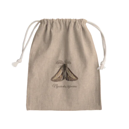フチグロトゲエダシャク（学名付き） Mini Drawstring Bag