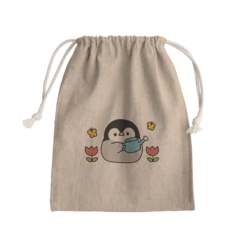 心くばりペンギン　春ver. Mini Drawstring Bag