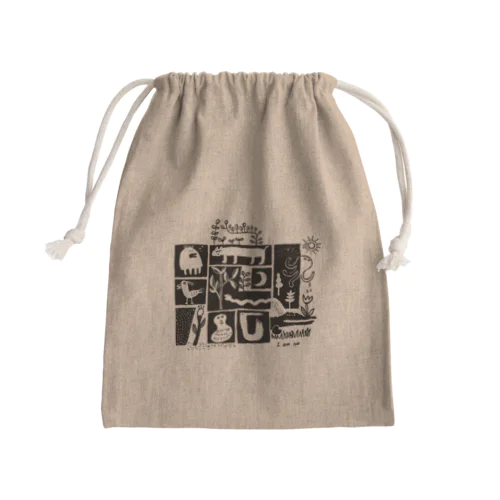 あいあむ∞いきものシリーズ Mini Drawstring Bag