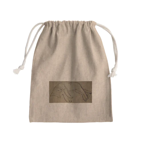 猫のラフ画 Mini Drawstring Bag