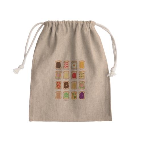 トースト・アレンジ Mini Drawstring Bag