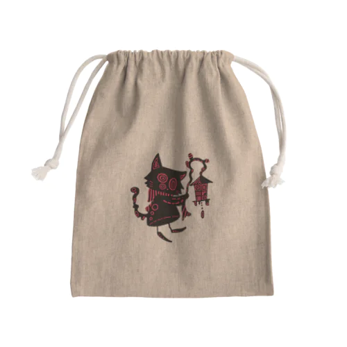 赤信号(猫) Mini Drawstring Bag