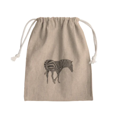 ZEBRA Mini Drawstring Bag