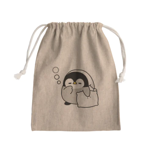 心くばりペンギン / おやすみver. Mini Drawstring Bag