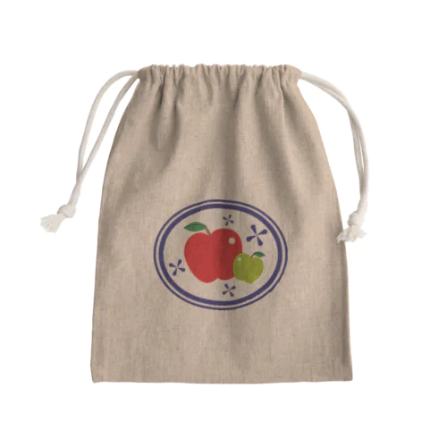 りんご⑤ Mini Drawstring Bag