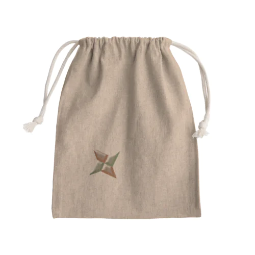 手裏剣【橙×緑】 Mini Drawstring Bag