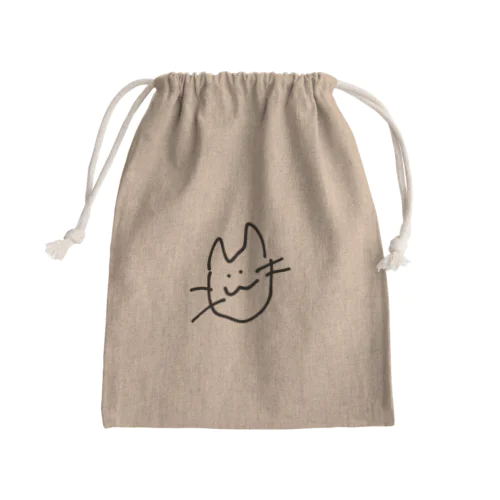 てきとおなきゃっつ Mini Drawstring Bag