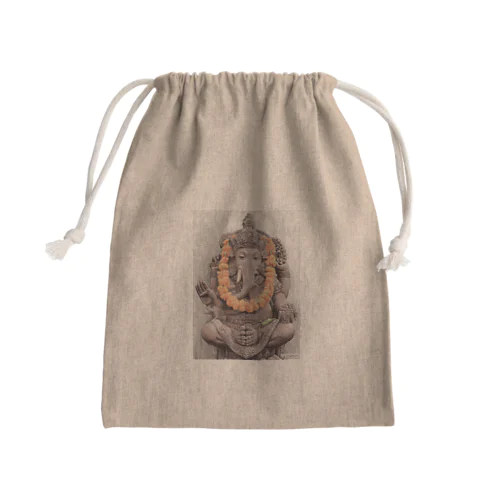 ガネーシャ04 Mini Drawstring Bag