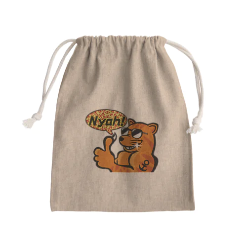 ネコ牧場茶トラ猫 Mini Drawstring Bag