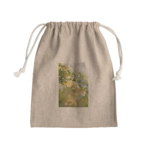 Rosa banksiae Mini Drawstring Bag