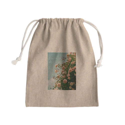 薔薇　英語ver Mini Drawstring Bag