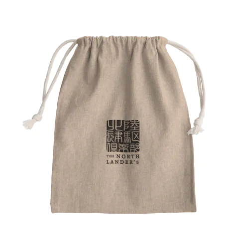 北陸肆駆俱楽部　/　黒 Mini Drawstring Bag