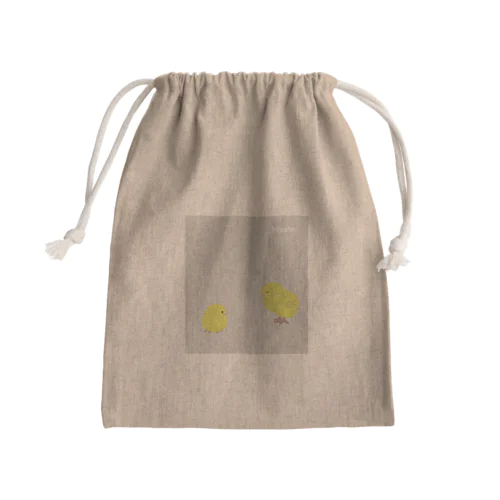 ひよこ Mini Drawstring Bag