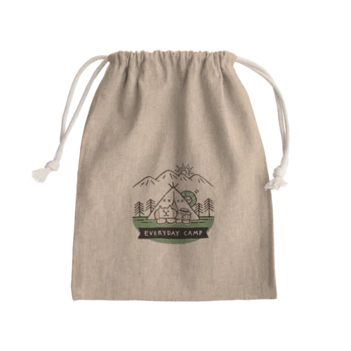 お山でキャンプ(昼) Mini Drawstring Bag