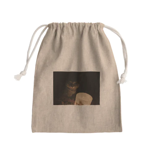 おやすみキャット　feat.キャンドル　 Mini Drawstring Bag