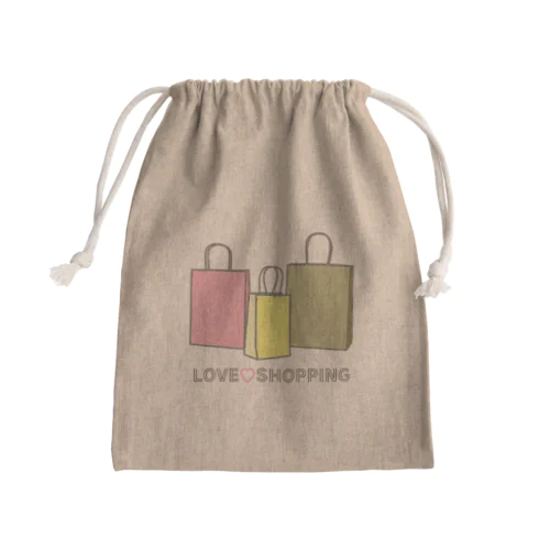 紙袋 LOVE SHOPPING Mini Drawstring Bag