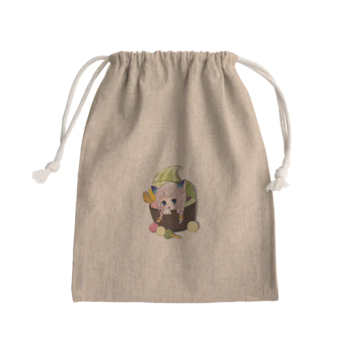 だいふくさんの山の茶屋 きんちゃく Mini Drawstring Bag