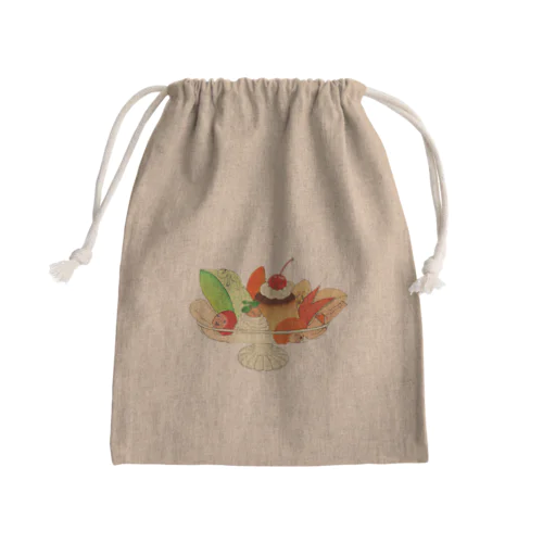 プリンアラモード Mini Drawstring Bag