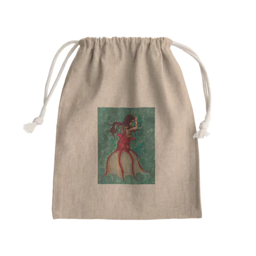 ファンタジー マーメイド Mini Drawstring Bag