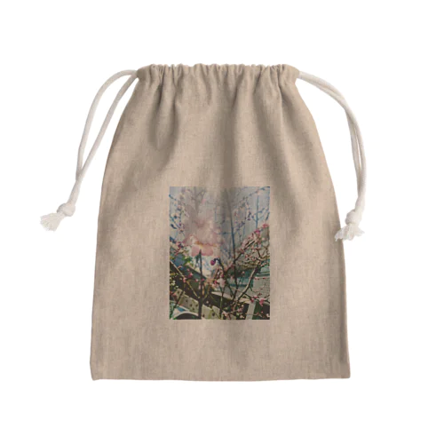 Cherry Blossom  Mini Drawstring Bag