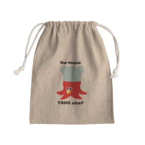 たこシェフ Mini Drawstring Bag