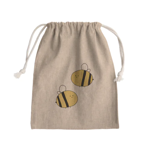 みつばち Mini Drawstring Bag