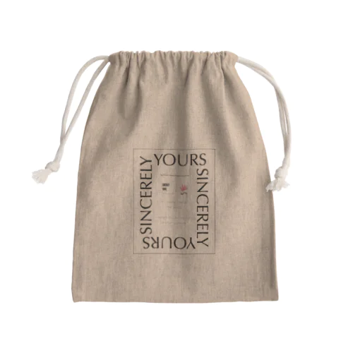 平和 Mini Drawstring Bag