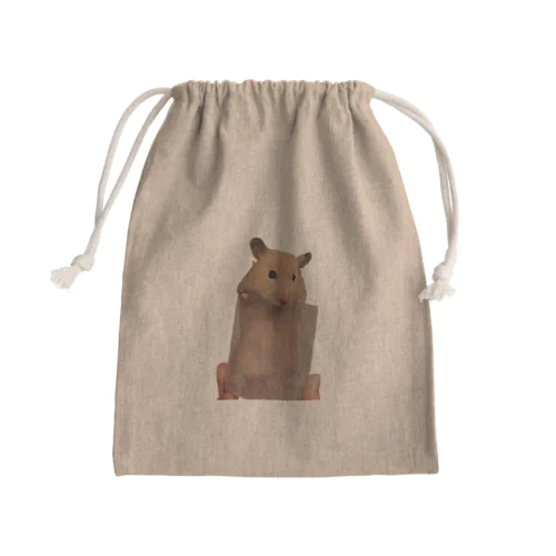 キンクマハムスターin100均綿棒入ってたやつ Mini Drawstring Bag