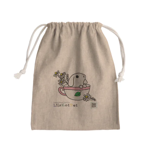 LilaKotPet(りらこっぺ)ロゴグッズ『バッグ』 Mini Drawstring Bag