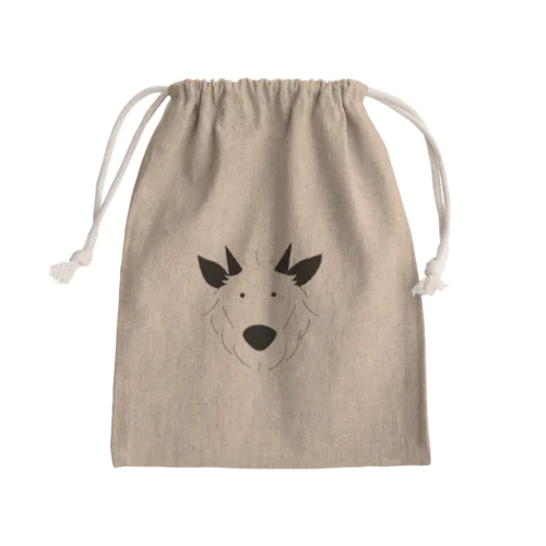 そのへんのかもしか〈真顔〉 Mini Drawstring Bag