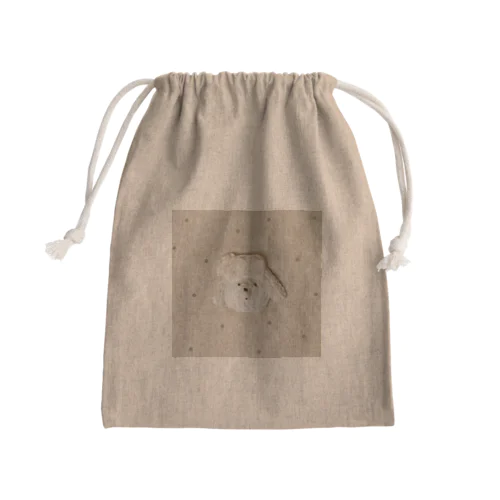 いぬさん Mini Drawstring Bag