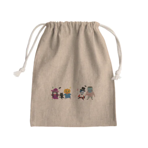 おばけ巾着＜ダンシングモンスター＞ Mini Drawstring Bag