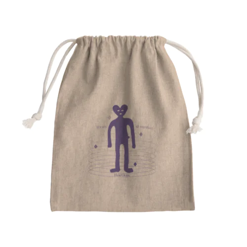 Heart-kun Mini Drawstring Bag
