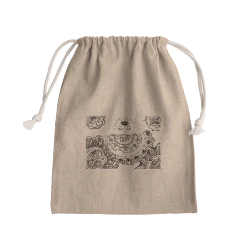 祈りの女神 Mini Drawstring Bag