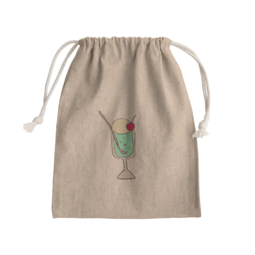 クリームソーダ（cream soda） Mini Drawstring Bag