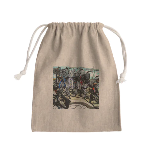 自転車ドミノ Mini Drawstring Bag