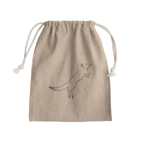 狐の手毬唄-鳥居狛狐弐- Mini Drawstring Bag