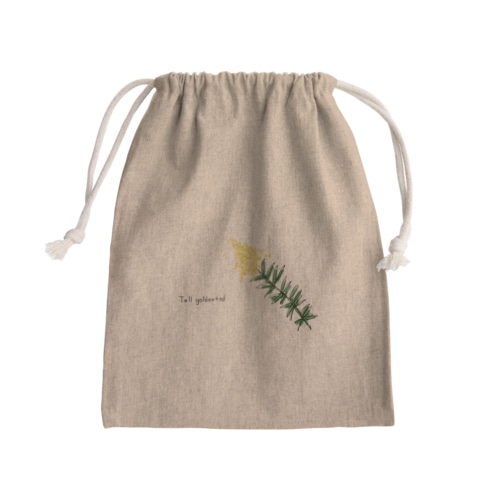 セイタカアワダチソウ(Tall goldenrod) Mini Drawstring Bag