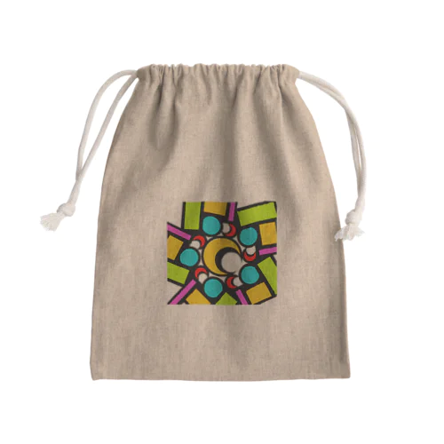 ステン堂…stained  glass Mini Drawstring Bag