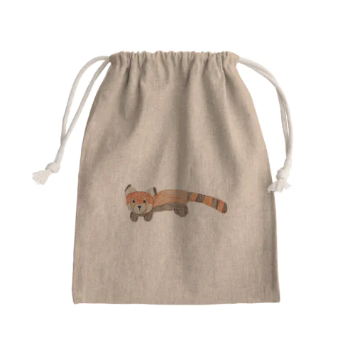 小熊貓＜レッサーパンダ＞ Mini Drawstring Bag