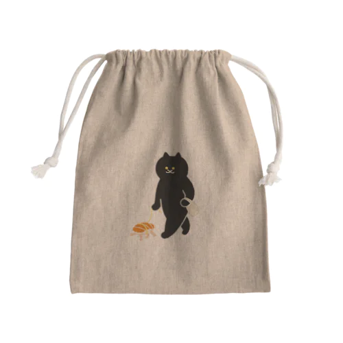 平凡なサーモン握り Mini Drawstring Bag