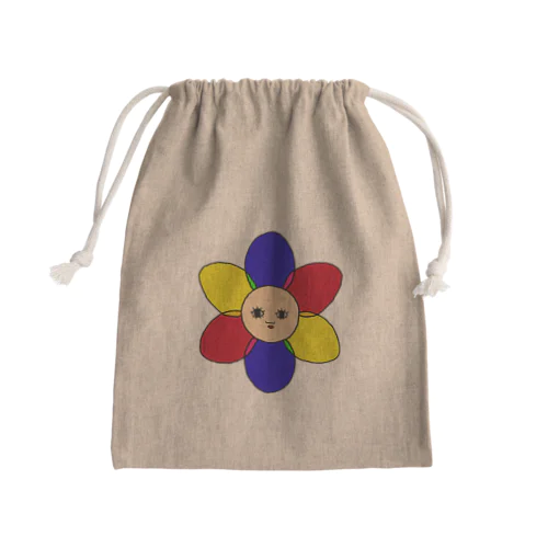 Flowerにんげん　巾着袋 Mini Drawstring Bag