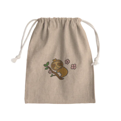 ナマケモノ Mini Drawstring Bag