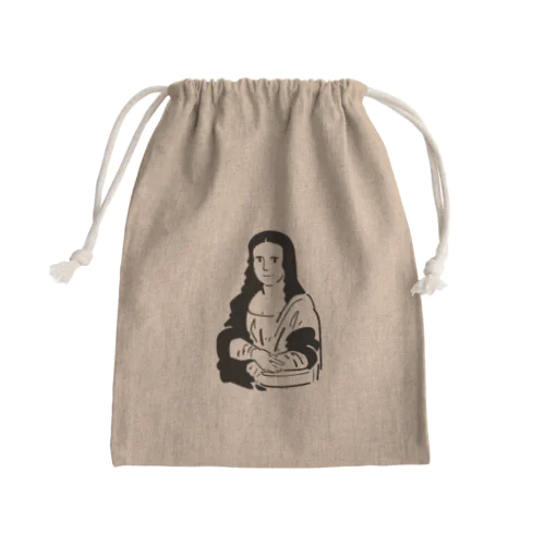 モナリザ Mini Drawstring Bag