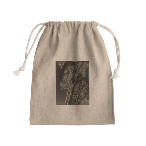 202001121944000　夜の樹木 Mini Drawstring Bag